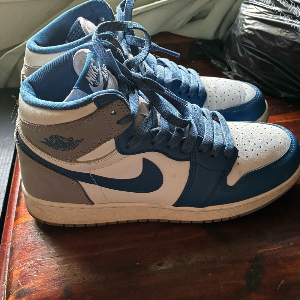 True Blue Jordan 1s - Picture 3 of 8